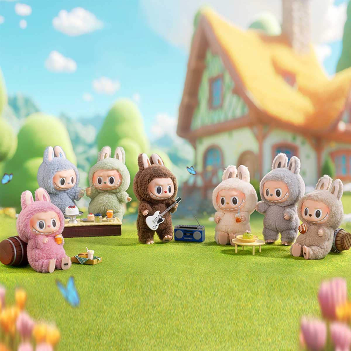 Labubu THE MONSTERS Exciting Macaron Series – Vinyl Plush Pendant Blind Box