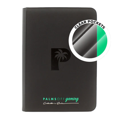 Palms Off Gaming Collector's Series Top Loader Zip Binder - CLEAR